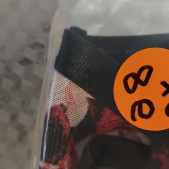 🔷BLACK & PINK ROSE POWER MESH BRALETTE - Picture 7 of 7